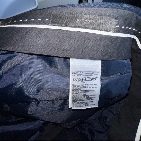 NWOT Banana Republic Women’s 4 Navy Blue Sloan Trouser Crop Dress Pants Skinny S - Picture 8 of 14